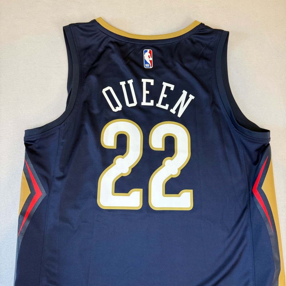 Derik Queen New Orleans Pelicans Fanatics Fast Break Jersey Navy Icon Edition L - Picture 7 of 8
